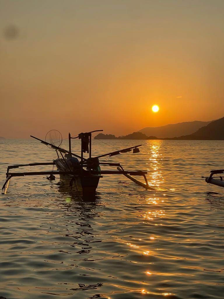 Golden Sunset Boat